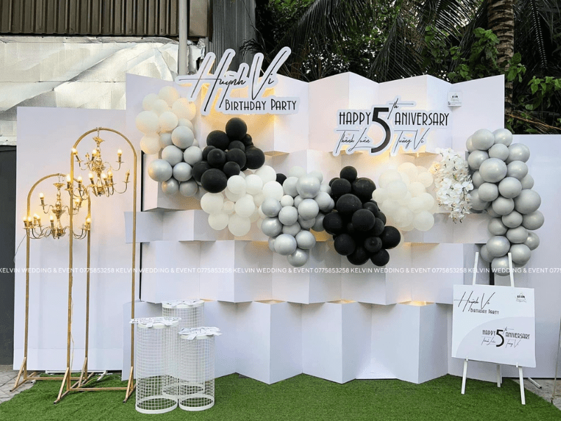 Kelvin Wedding & Event backgroup sinh nhật và thôi nôi 2