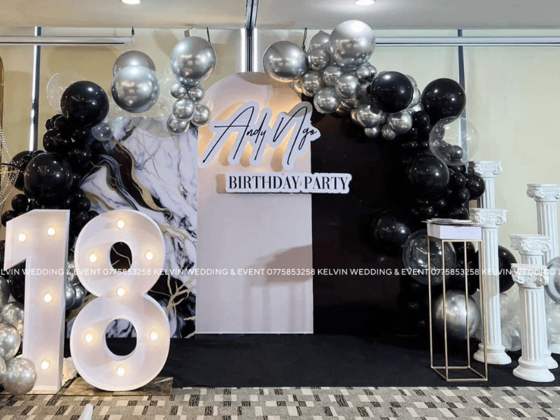 Kelvin Wedding & Event backgroup sinh nhật và thôi nôi 4