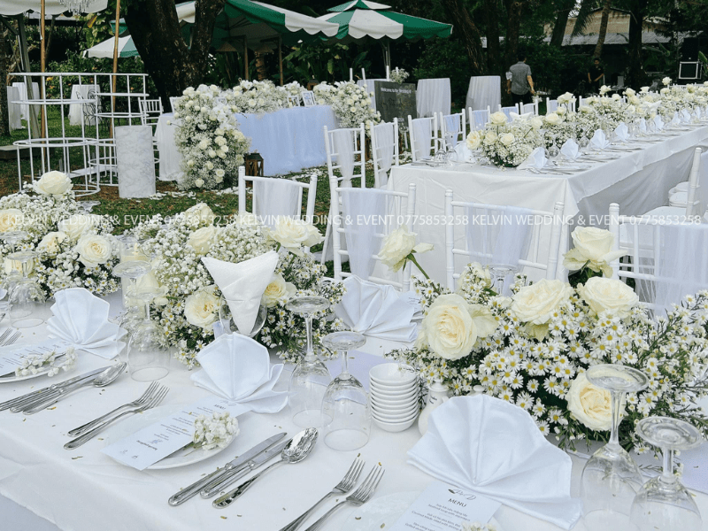 Kelvin Wedding & Event backgroup tiệc cưới ngoài trời 4